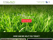 Tablet Screenshot of finelawn.co.nz